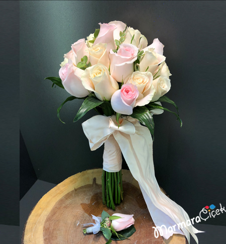 Soft Roses Bridal Bouquet