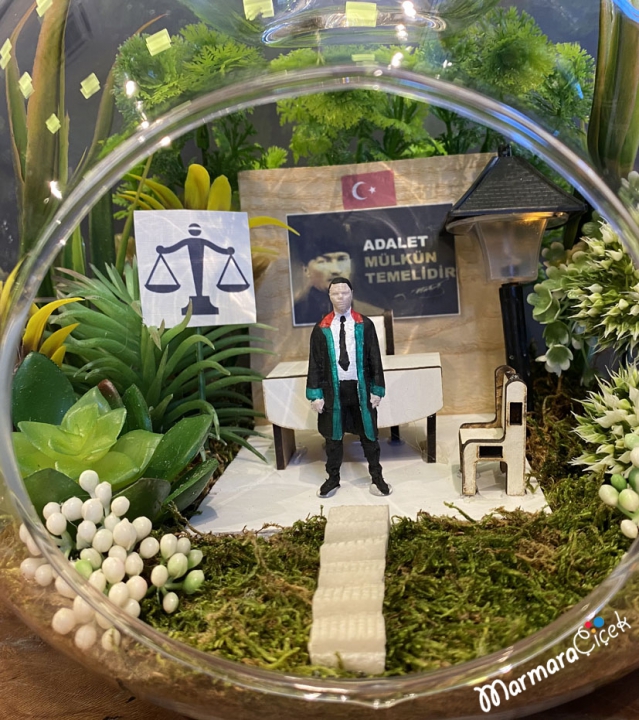 Lawyer Concept Terrarium