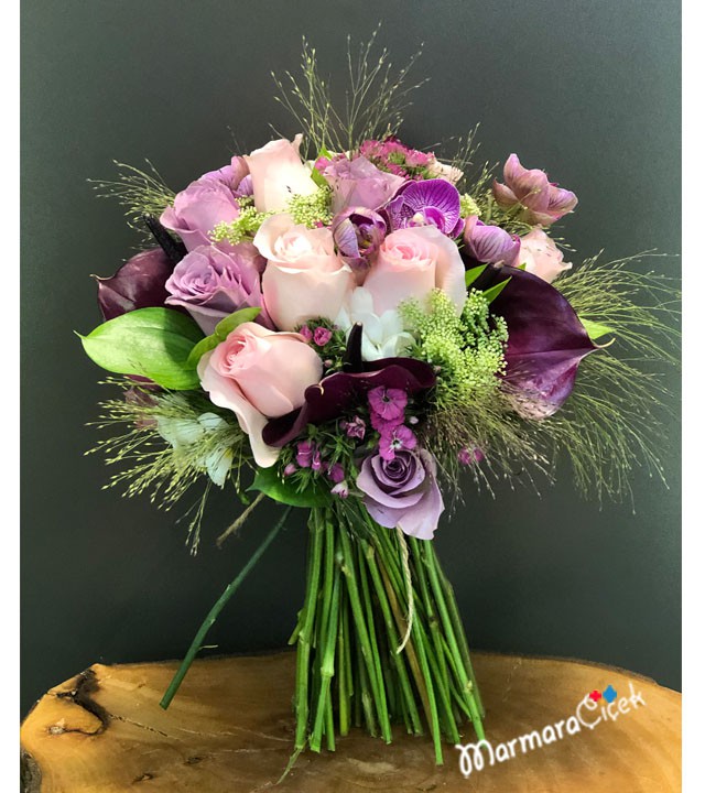 Orchid Bridal Hand Bouquet
