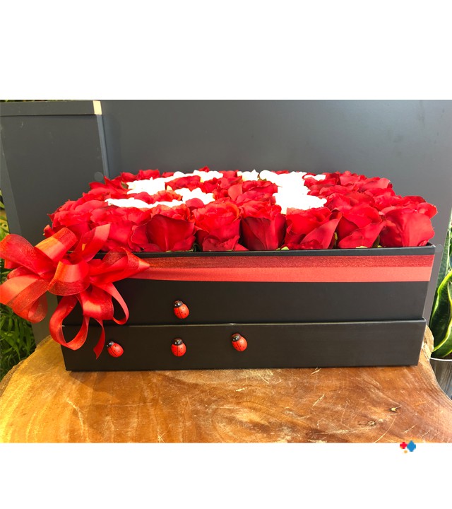 Boxed Artificial Roses
