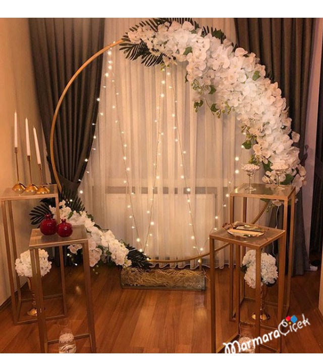 Engagement Arch Design with Orchid