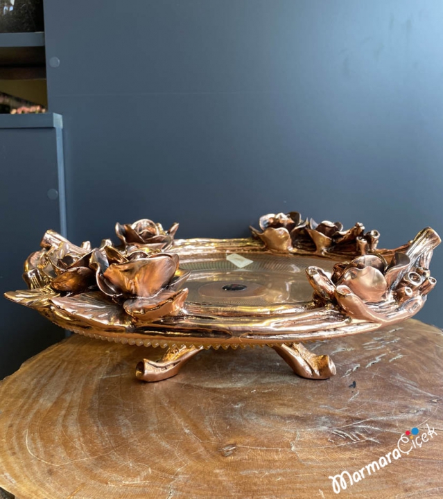 Royal Bronze Floral Chocolate Tray