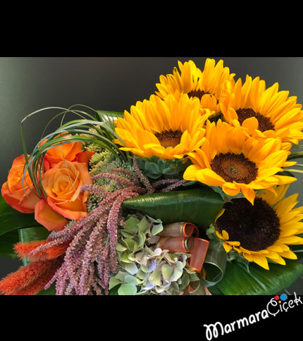 Sunflower Rose Arrangement