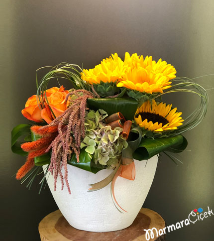 Sunflower Rose Arrangement
