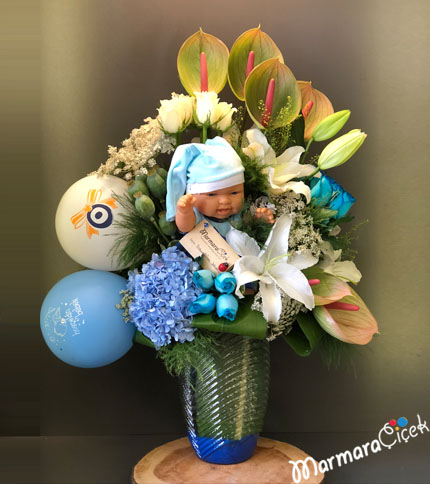 Baby Boy Good Morning Arrangement