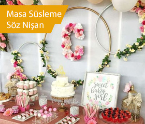 Nişan Masa Süsleme