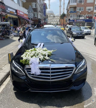 Beyaz Şık Gelin Arabası