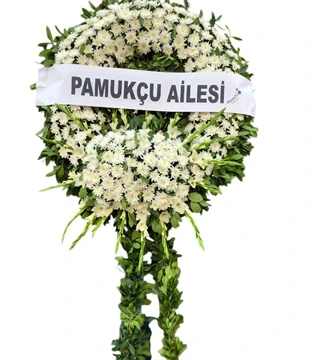 Beyaz Asil Cenaze Çelengi