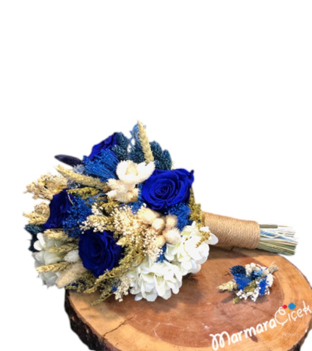 Şoklanmış Güllü Gelin Buketi