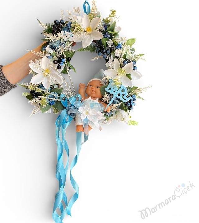 Erkek Bebek Kapı Süsü