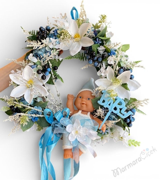 Erkek Bebek Kapı Süsü