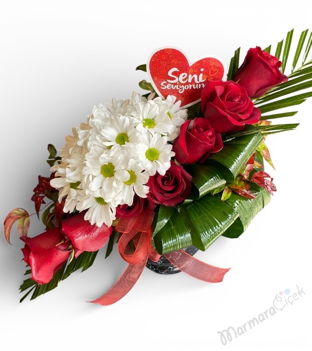 Gül & Papatya Aranjmanı