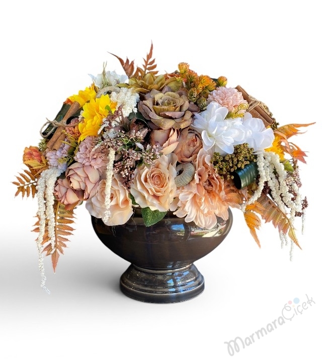 Naturel Sonbahar Çiçek Aranjmanı