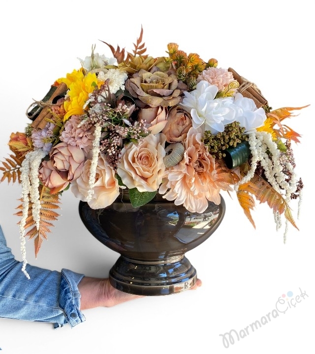 Naturel Sonbahar Çiçek Aranjmanı