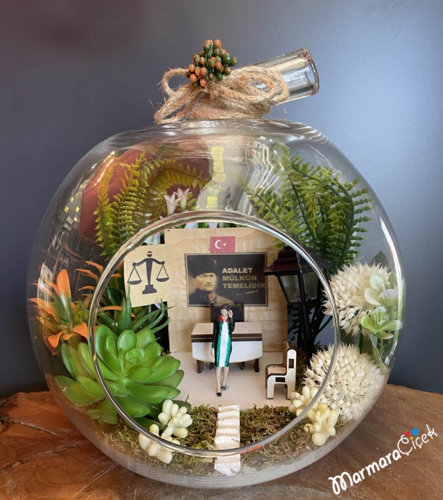 Woman Lawyer Terrarium