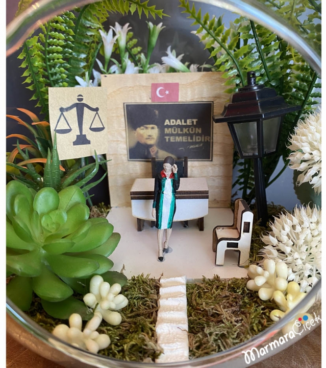 Woman Lawyer Terrarium