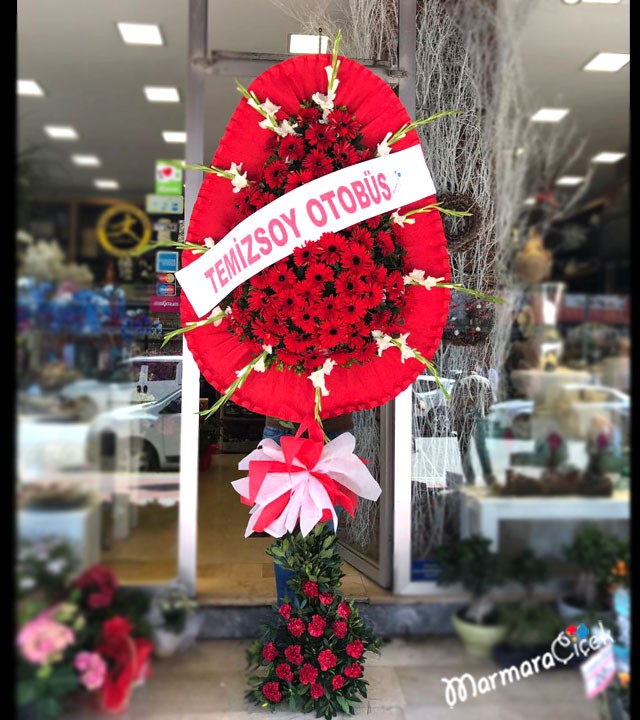 Carnation & Gladiolus Standing Wreath