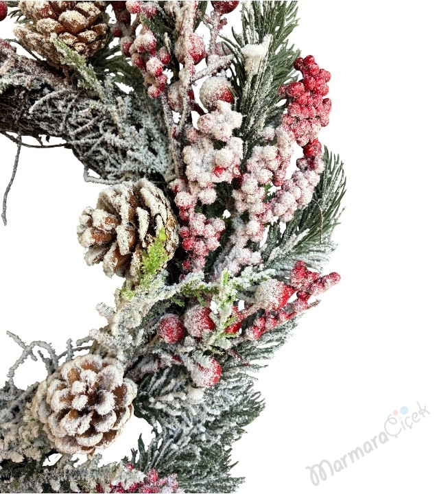 Karlı Yılbaşı Kapı Çelengi