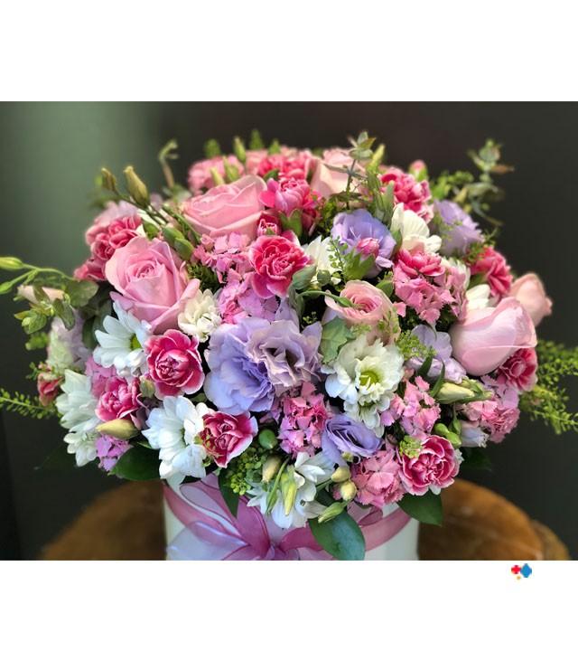 Colorful Flowers in The Box