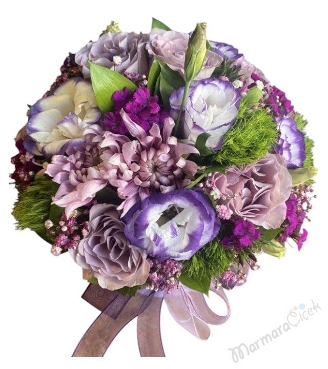 Kutuda LilaTonlarda Çiçekler