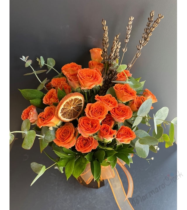 Orange Mini Roses
