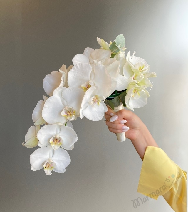 Orkideli Gelin Buketi