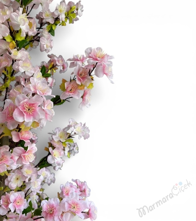 Pembe Bahar Dalı Yapay Ağaç