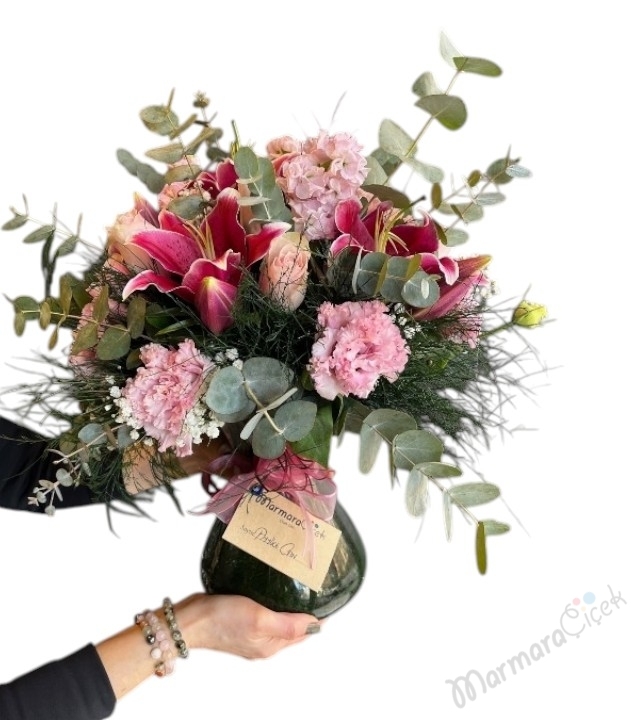 Pembe Lilyum Aranjman