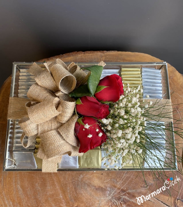 Engagement Chocolate in a Glass Box