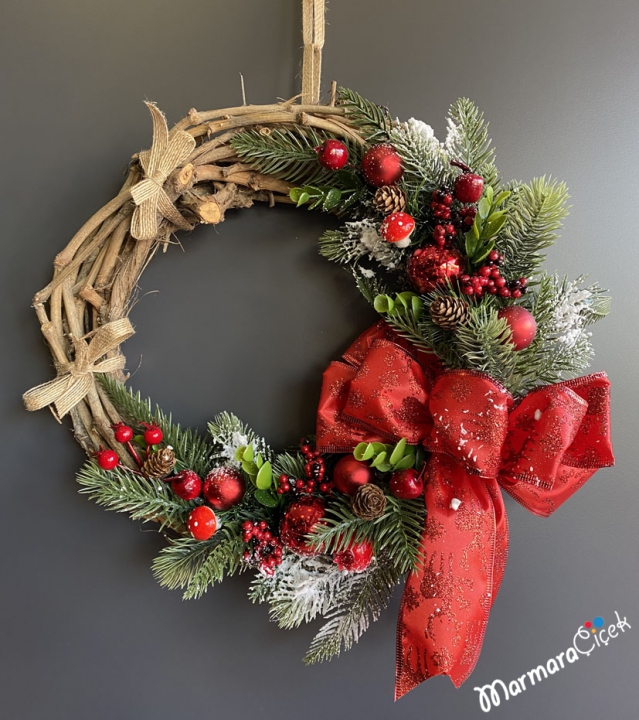 Stylish Christmas Door Wreath