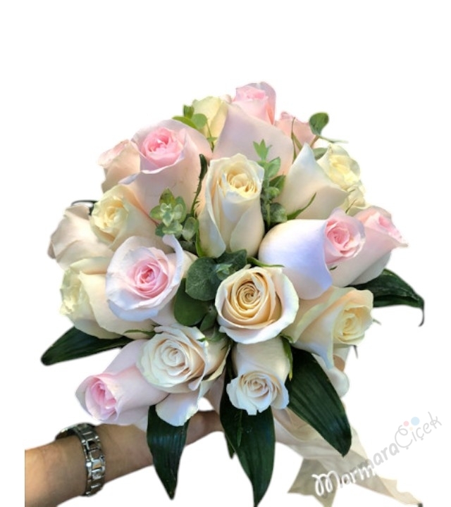 Soft Güllerden Gelin Buketi