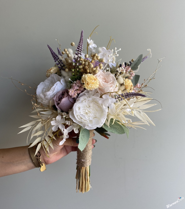 Fadeless Lilac Rose Bridal Bouquet