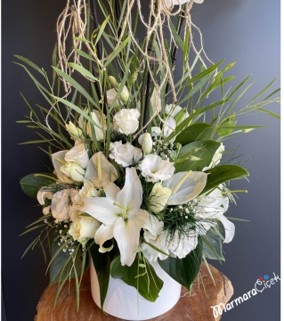 Beyaz Orkide Düğün Çiçeği