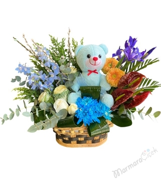 Erkek Bebek Doğum Çiçeği 