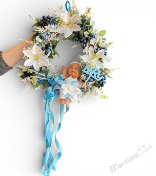 Erkek Bebek Kapı Süsü