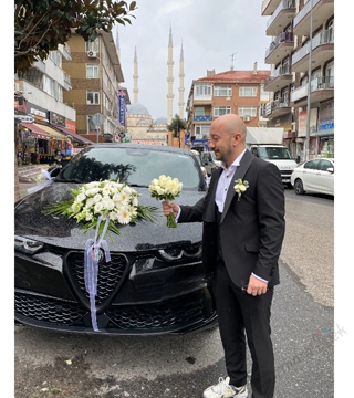 Gelin Arabası Ve Gül Gelin Buketi 