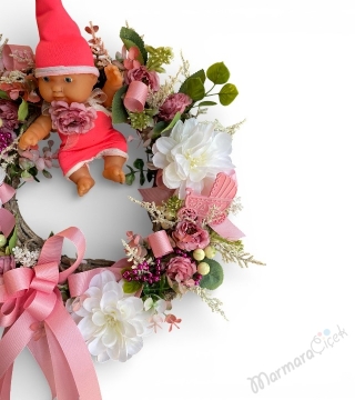 Hoş Geldin Kız Bebek Çelengi