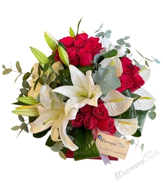 Lilyum Gül Aranjman