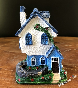 Mavi Beyaz Şirin Ev
