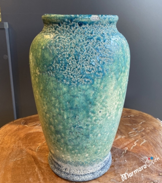 Mavi Seramik Vazo