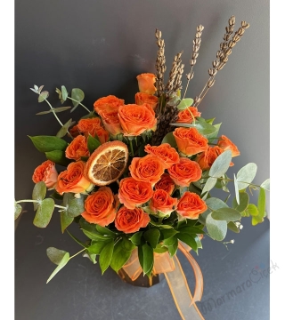 Orange Mini Roses