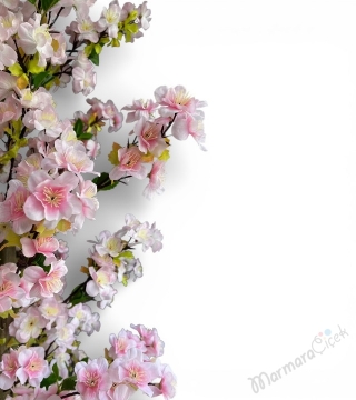 Pembe Bahar Dalı Yapay Ağaç