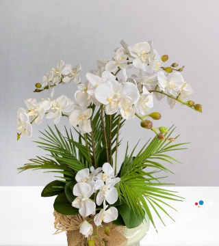 Yapay Orkide Tasarım Çiçek