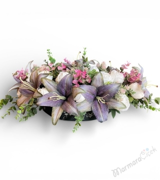 Yapay Oval Masa Çiçeği 