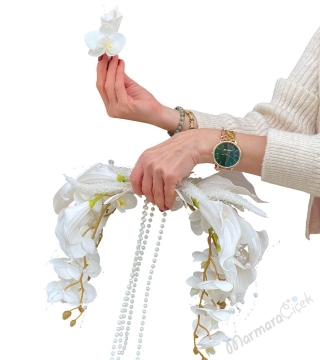 Zarif Yapay Gelin Buketi 