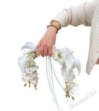 Zarif Yapay Gelin Buketi 