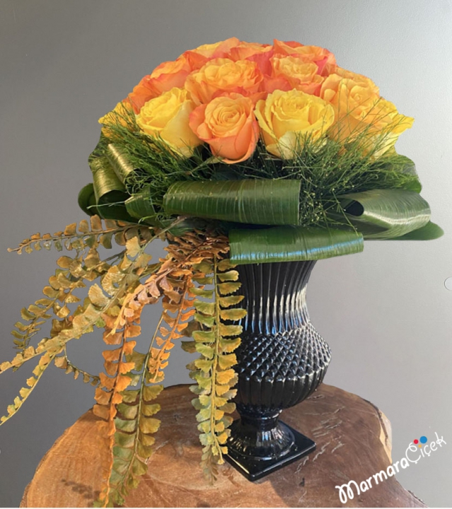 Orange Rose Arrangement