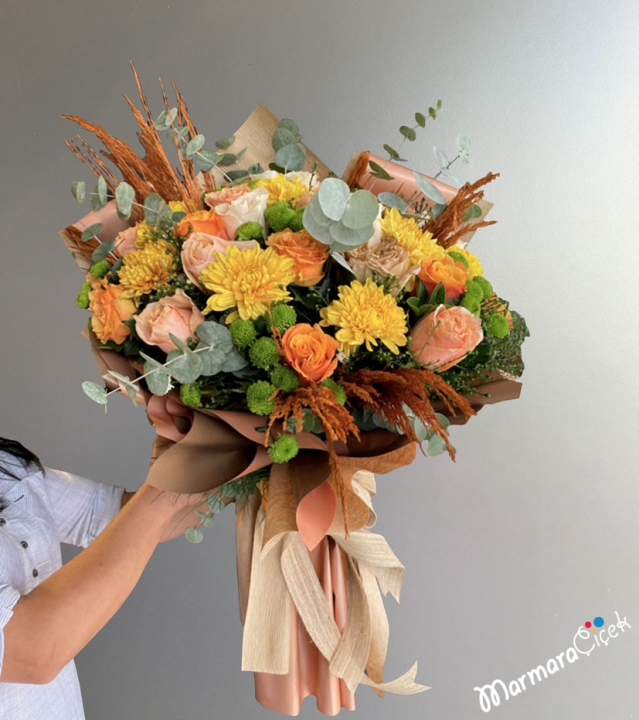 Orange Stylish Bouquet