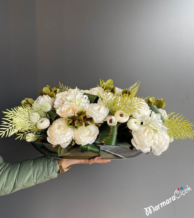 Ecru Artificial Table Flower