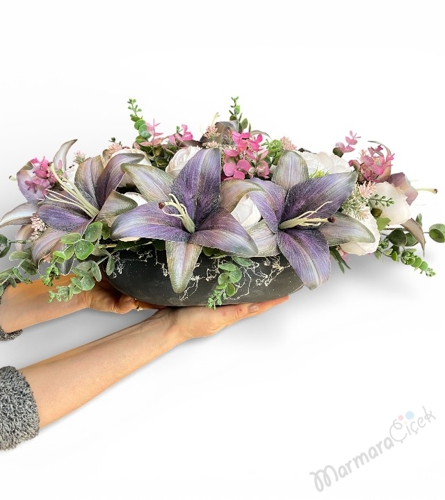 Yapay Oval Masa Çiçeği 